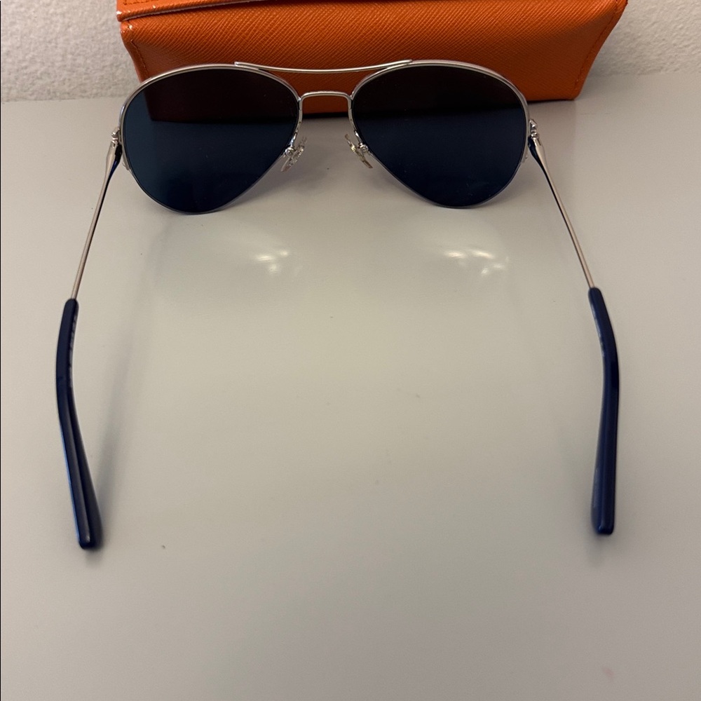 Tory Burch aviator sunglasses. - Picture 3 of 5